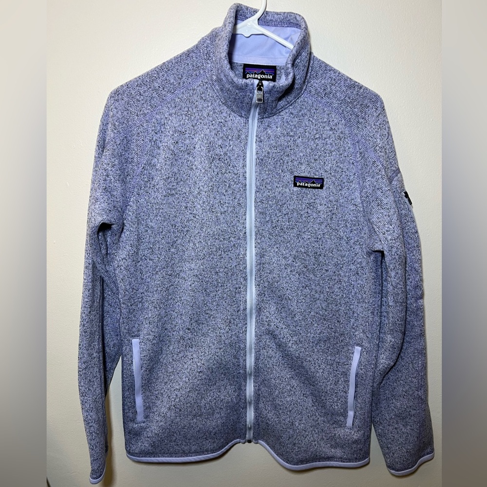 Womens Patagonia Purple/ Violet Full Zip Up Better Sweater Fleece Jacket Large
